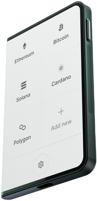 Billetera de hardware Ledger Stax con pantalla táctil E Ink