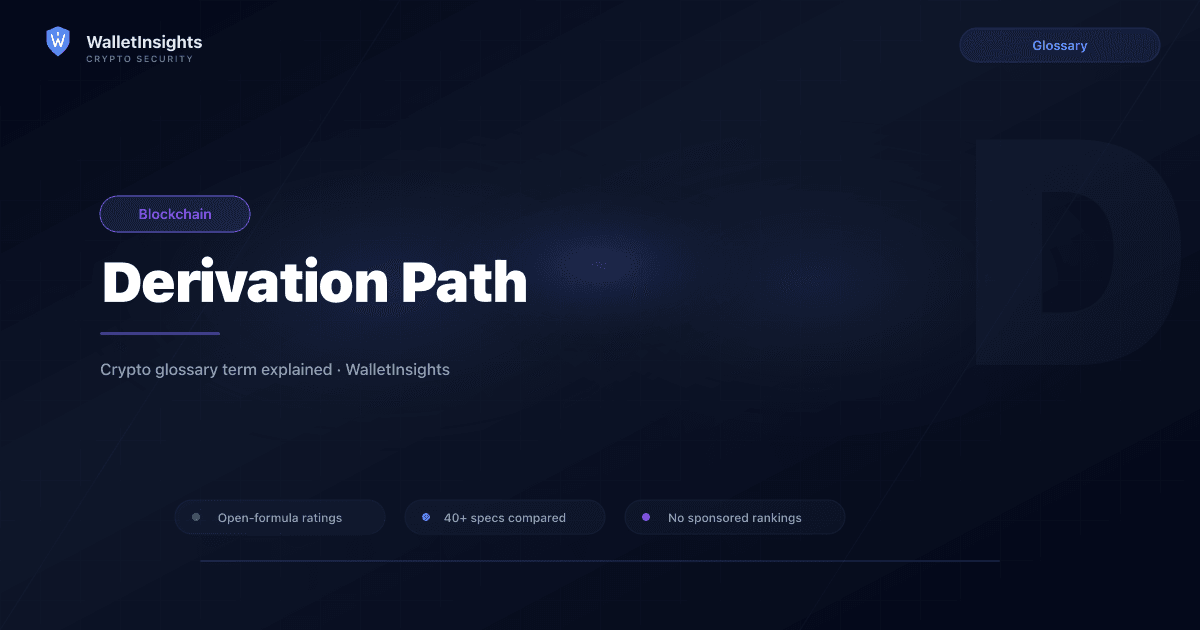 Deviate Path Derivation Path Explained — Blockchain Term (2026) | WalletInsights