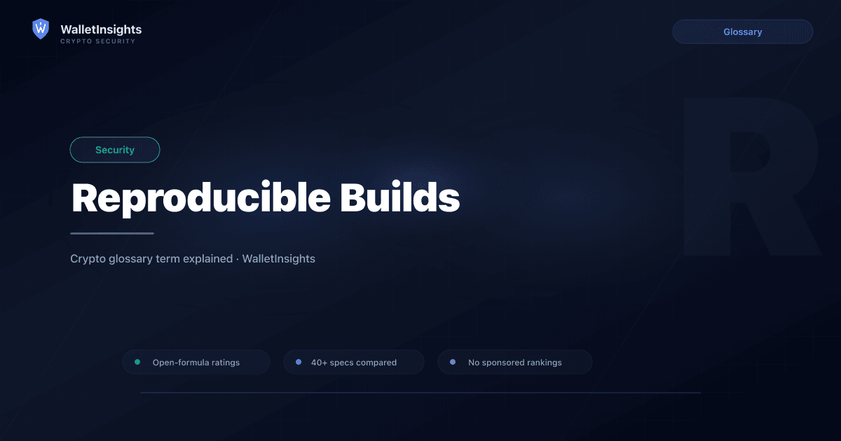 Reproducible Builds Project Reproducible Builds Explained — Crypto Security Term (2026 ...
