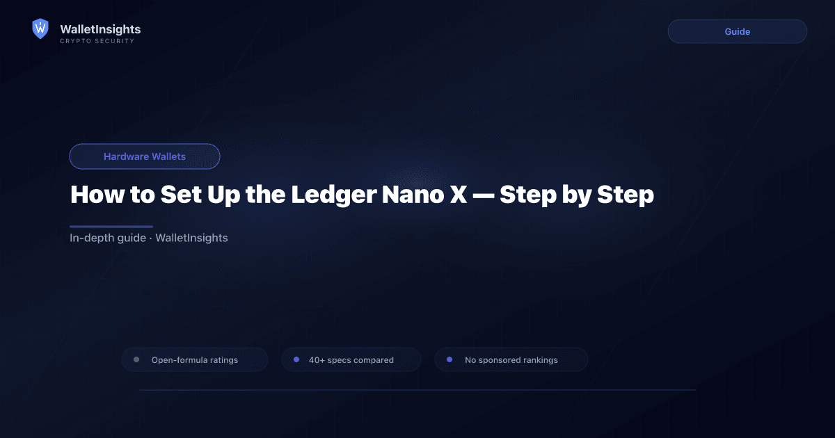 How to Set Up the Ledger Nano X (Step by Step)