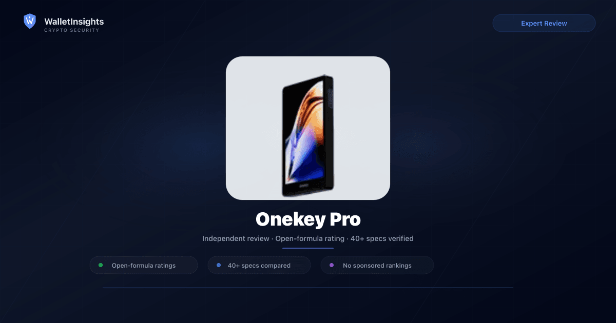 OneKey Pro Review - Secure Hardware Wallet for Crypto